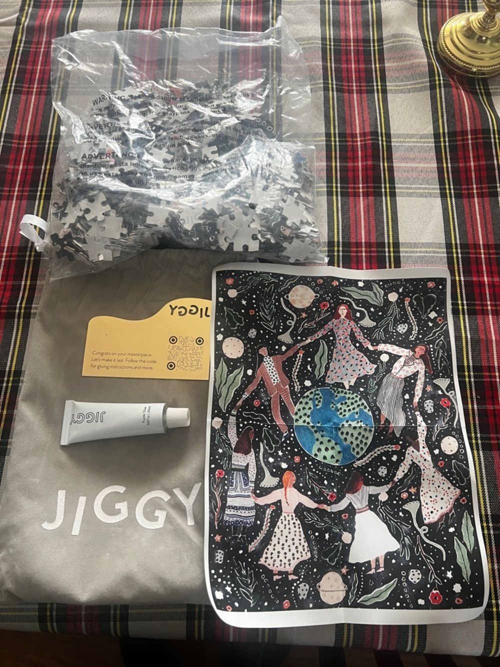 Jiggy Women's Circle 500-Piece Jigsaw Puzzle - Black & Multicolor